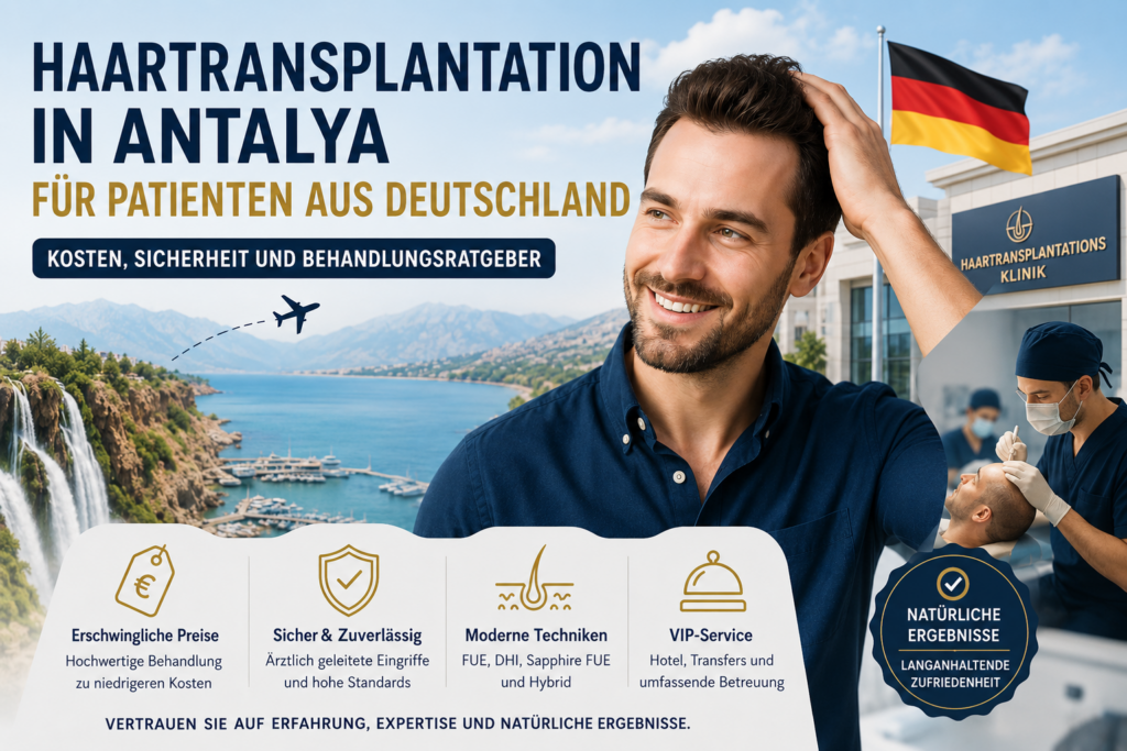 Haartransplantation in Antalya für deutsche Patienten